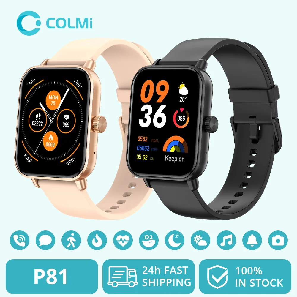 Smartwatch Instagram - COLMI P81 Połączenia głosowe Inteligentny zegarek