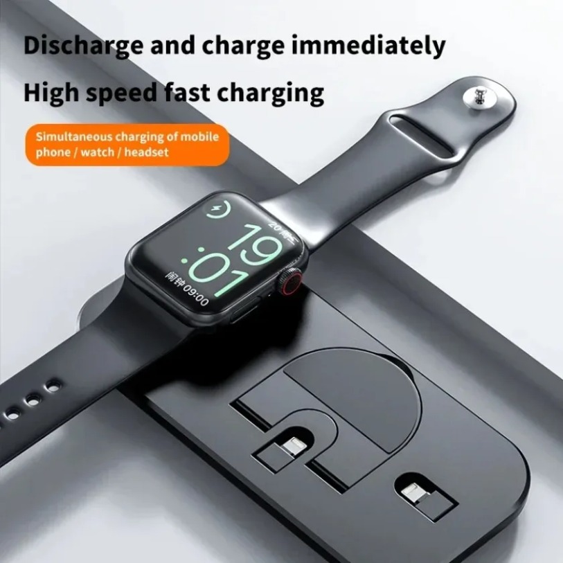 Bezprzewodowa ładowarka 3 w 1  – Smartwatch X12 recenzja i cena