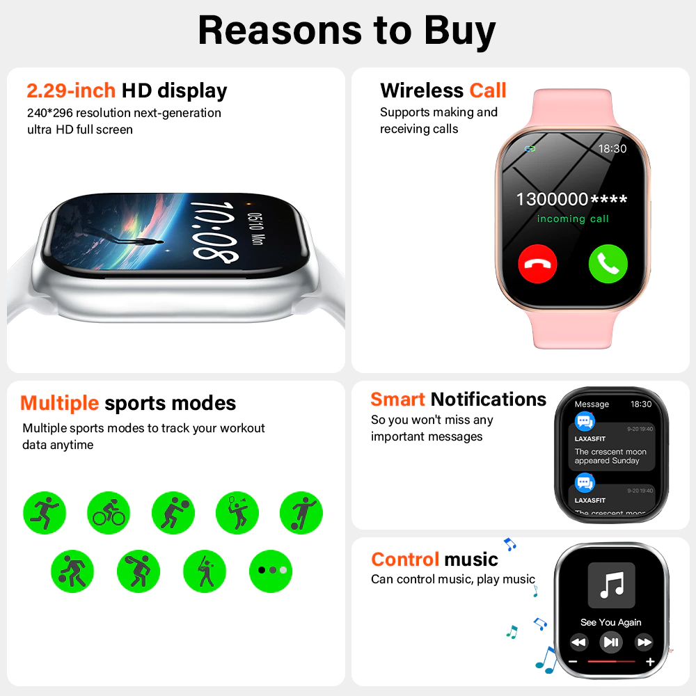 Smartwatch LAXASFIT 1,83
