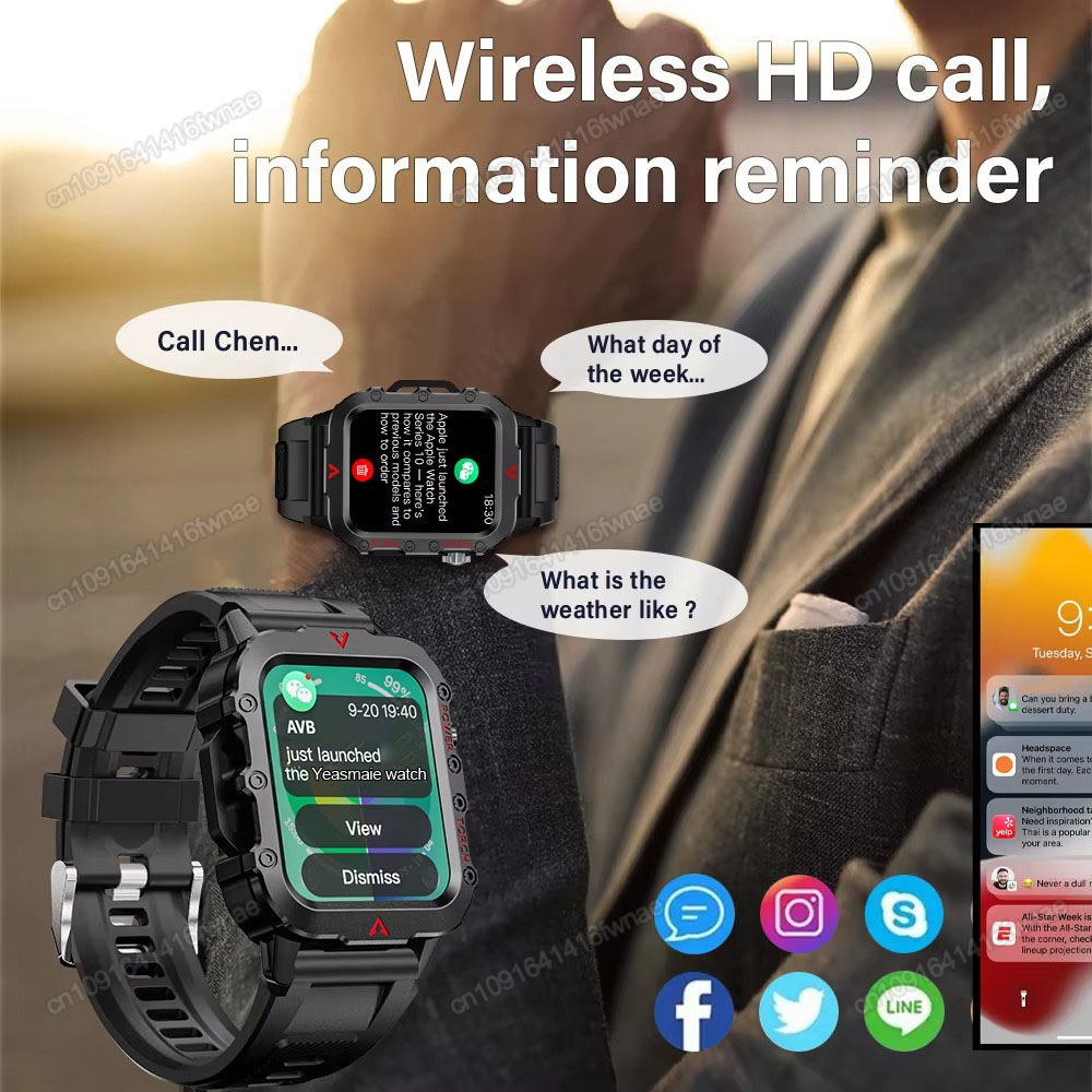 Nowy męski smartwatch z latark – Smartwatch X12 recenzja i cena